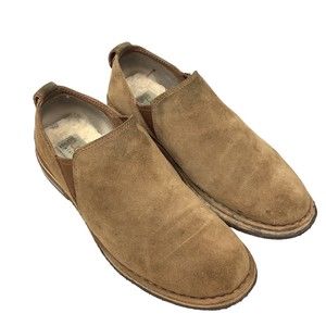 UGG Camellia Women's 6.5 Slip On Brown Tan Suede Leather Slip On Loafer Shoes